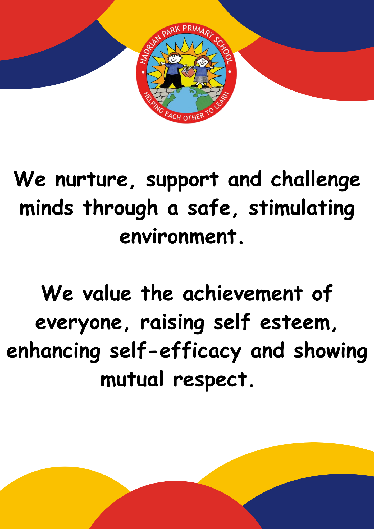 Vision and Values + School Aims – Hadrian Park Primary School